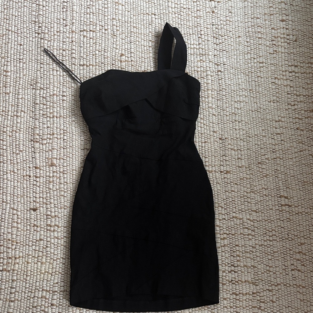 Ruby Rox One Shoulder Black Dress